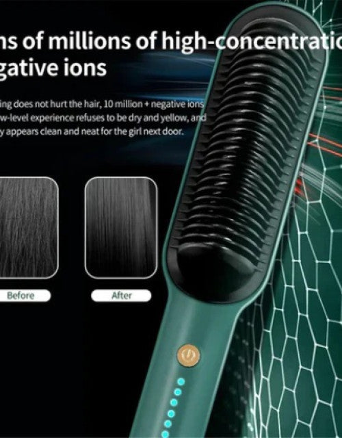 Electric Hair Straightener Comb Brush